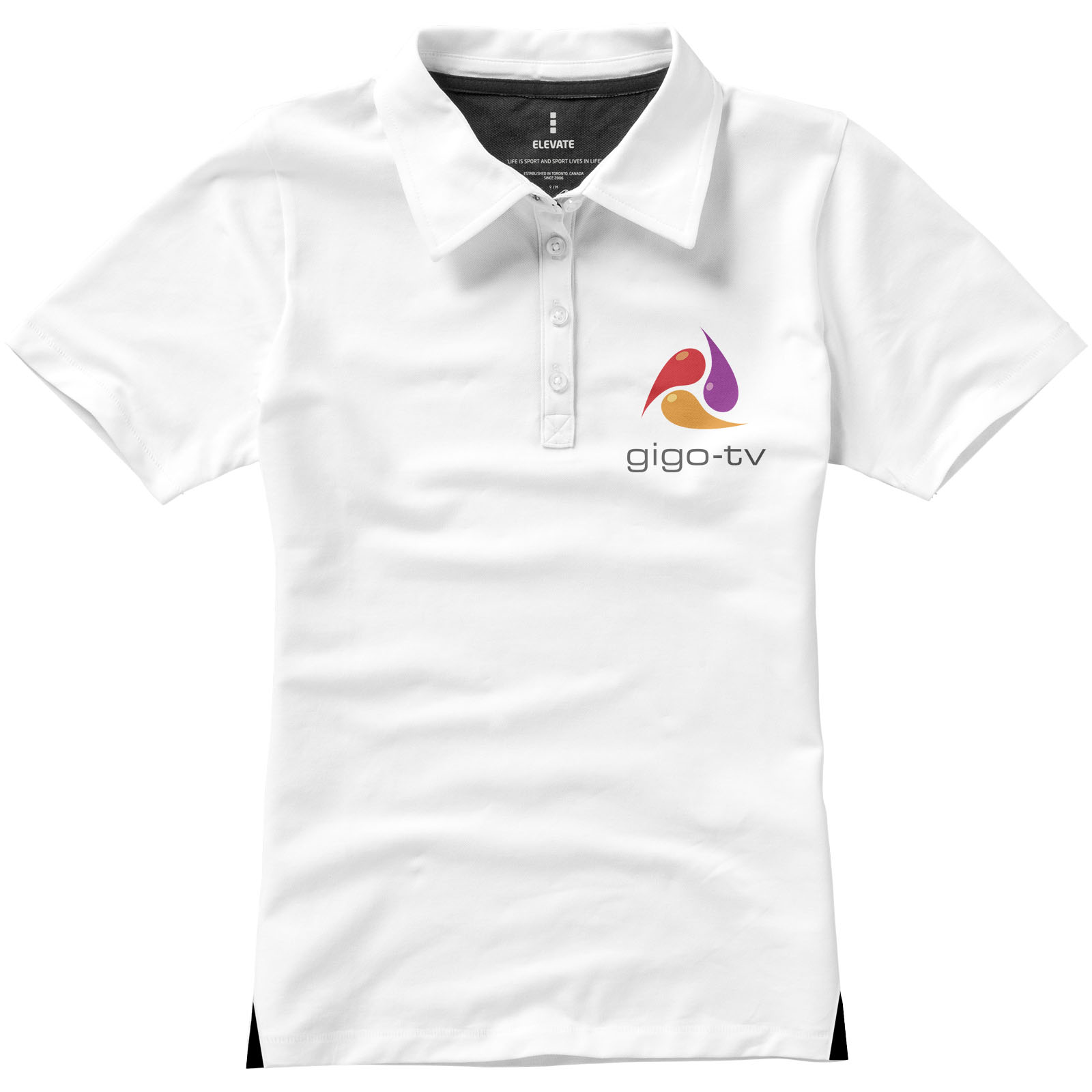 Polo de manga corta elástico para mujer Markham