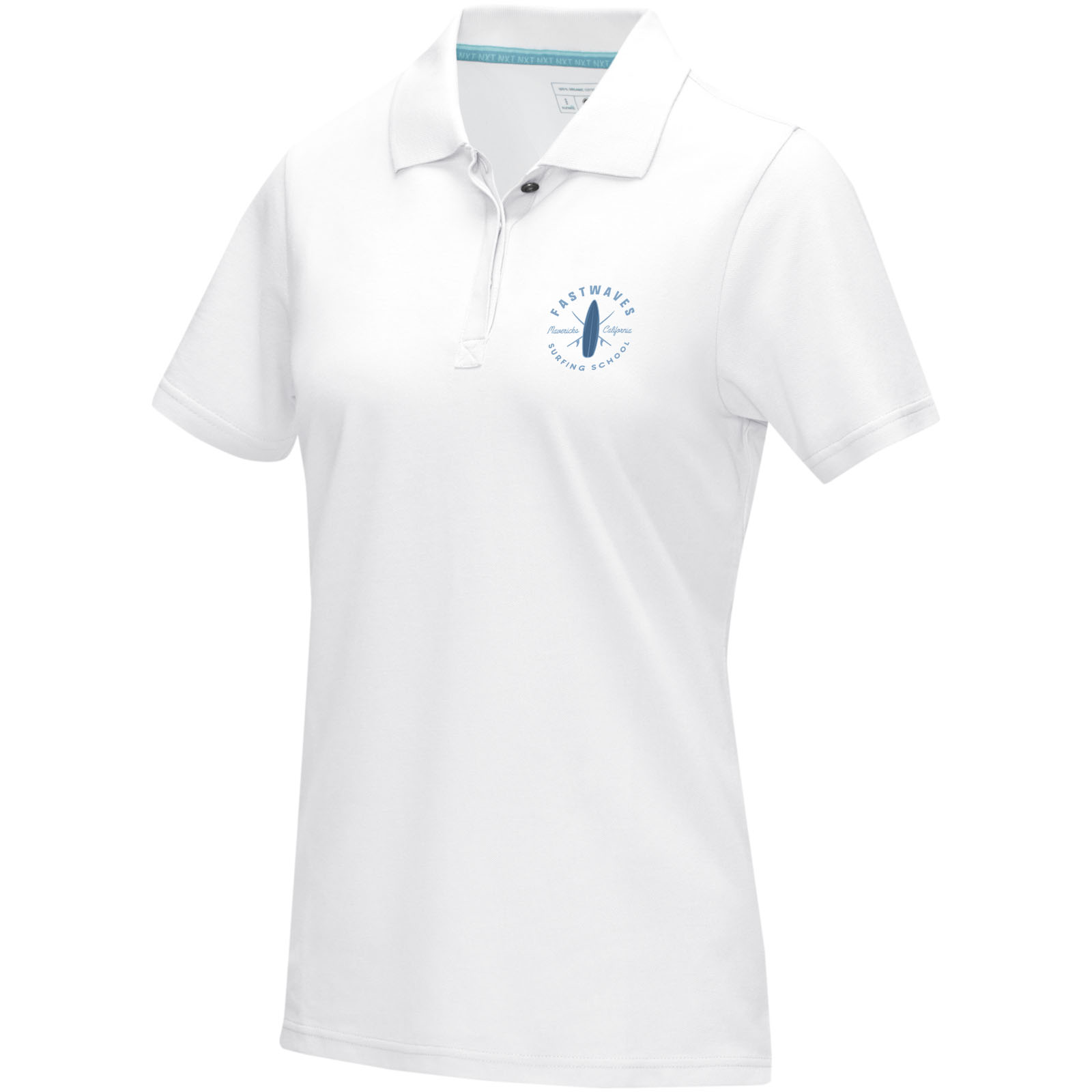 Polo orgánico de manga corta para mujer Graphite