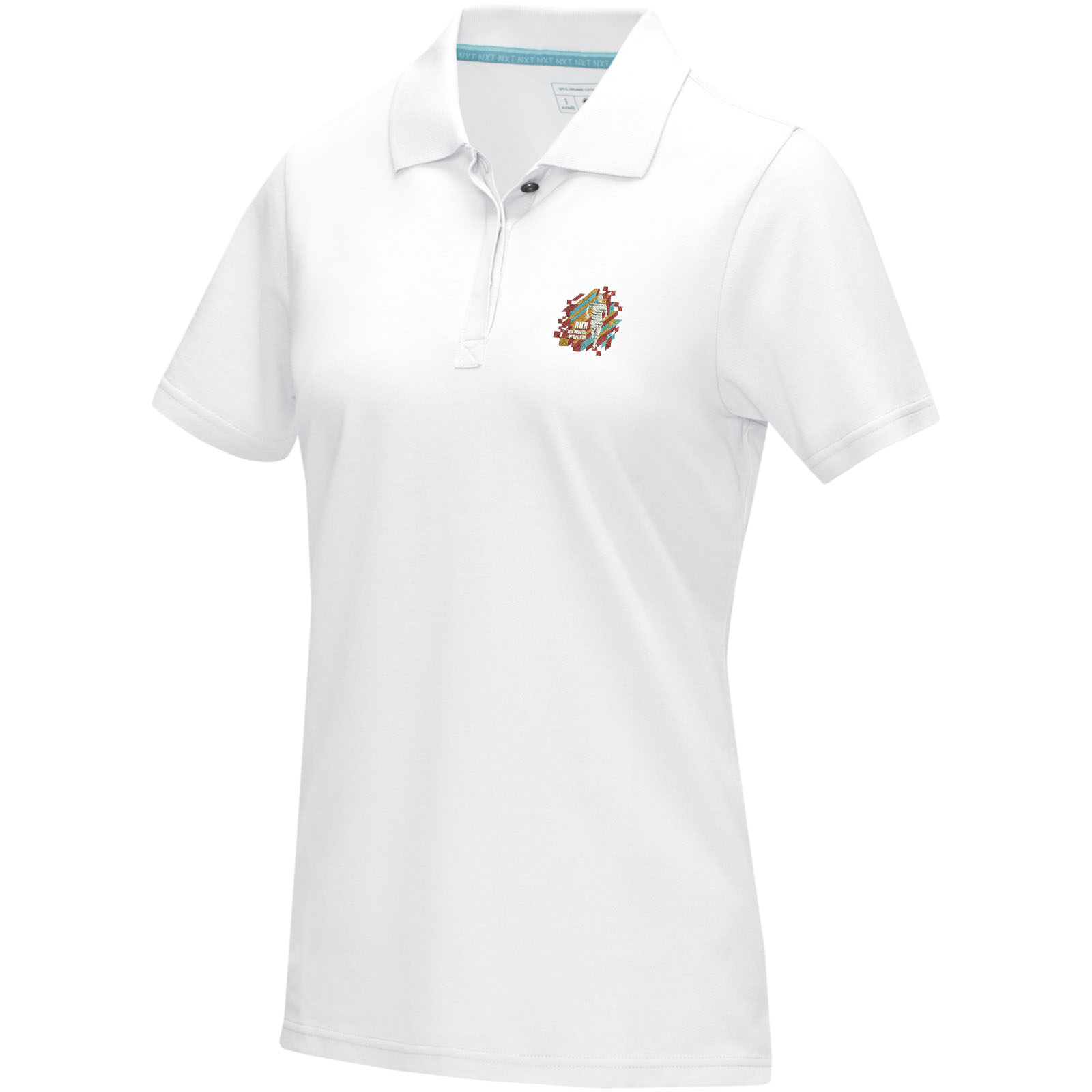 Polo orgánico de manga corta para mujer Graphite