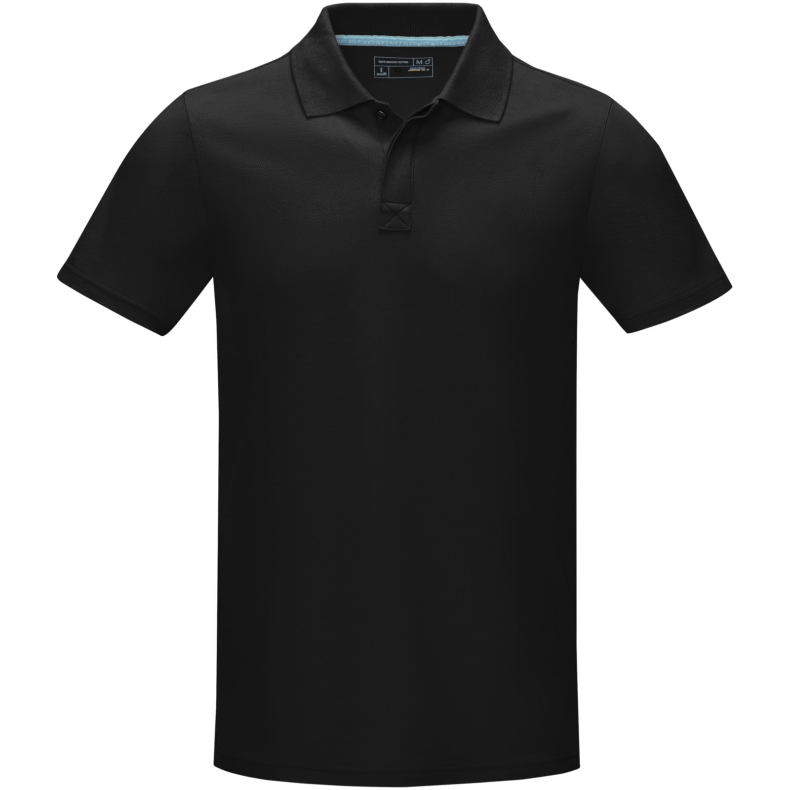 Polo orgánico de manga corta para hombre Graphite