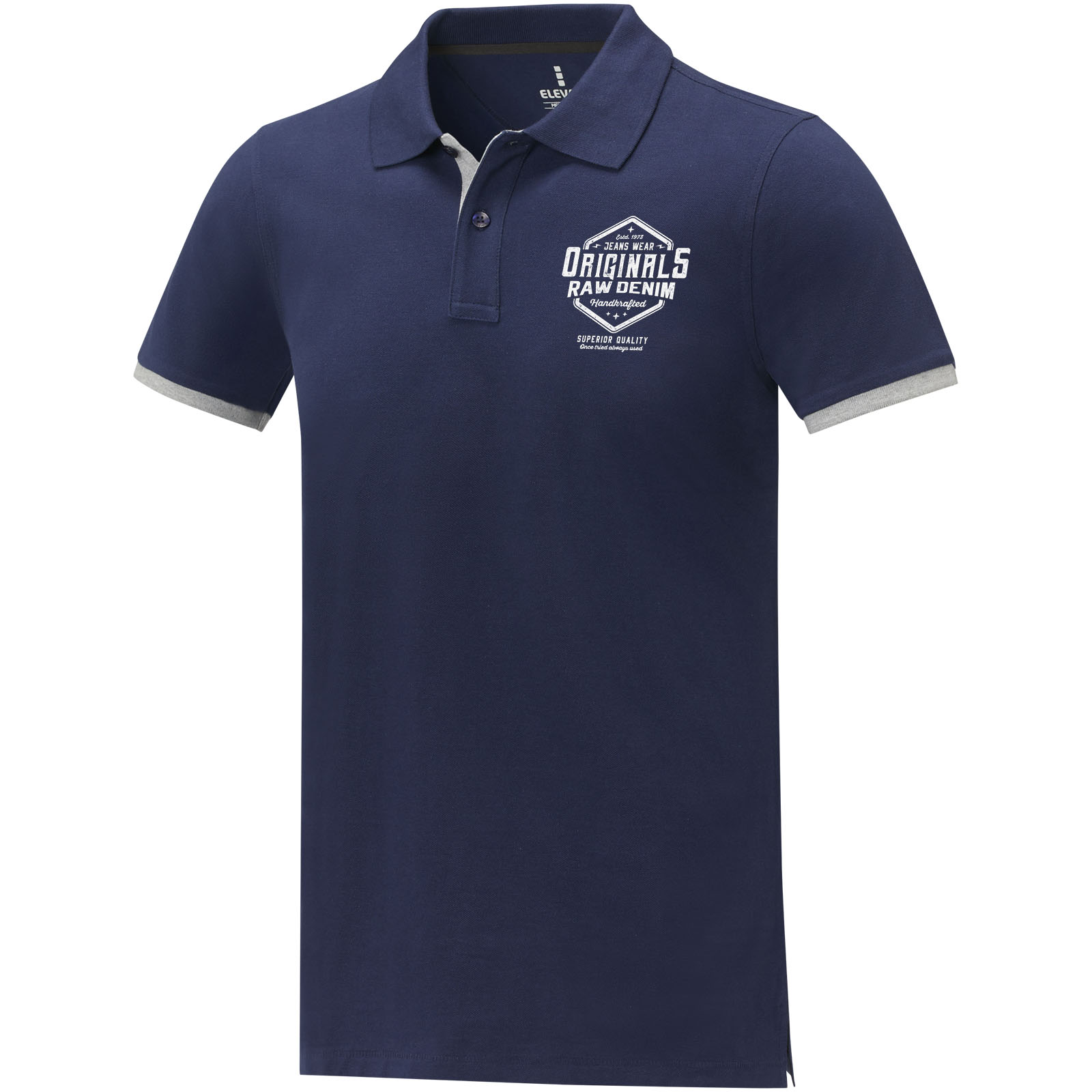 Morgan short sleeve men's duotone polo