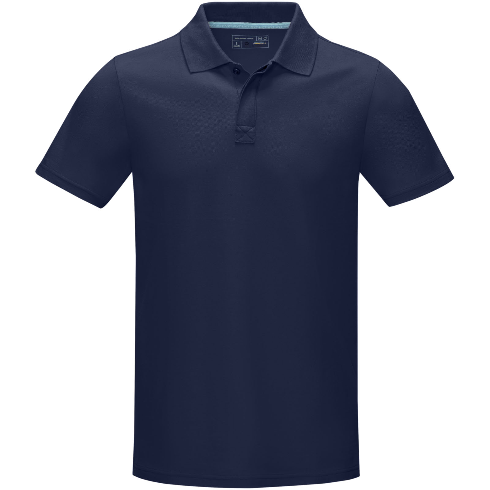 Polo orgánico de manga corta para hombre Graphite