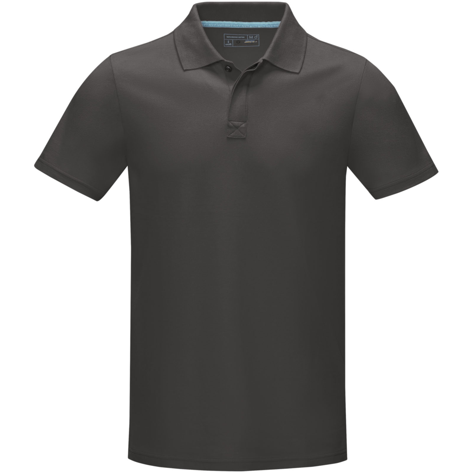 Polo orgánico de manga corta para hombre Graphite