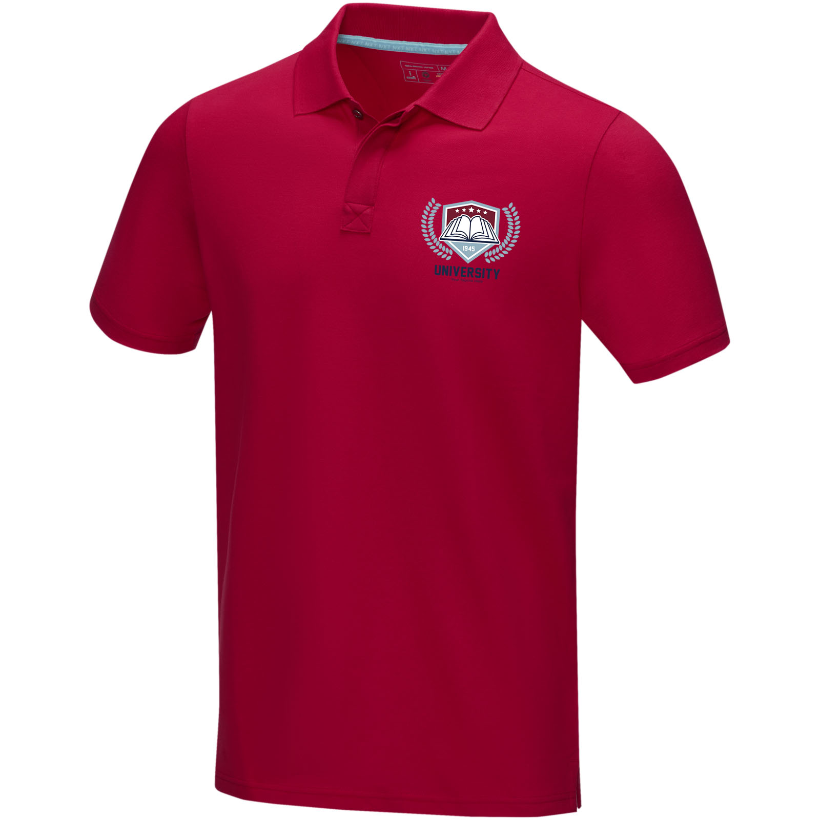 Polo orgánico de manga corta para hombre Graphite