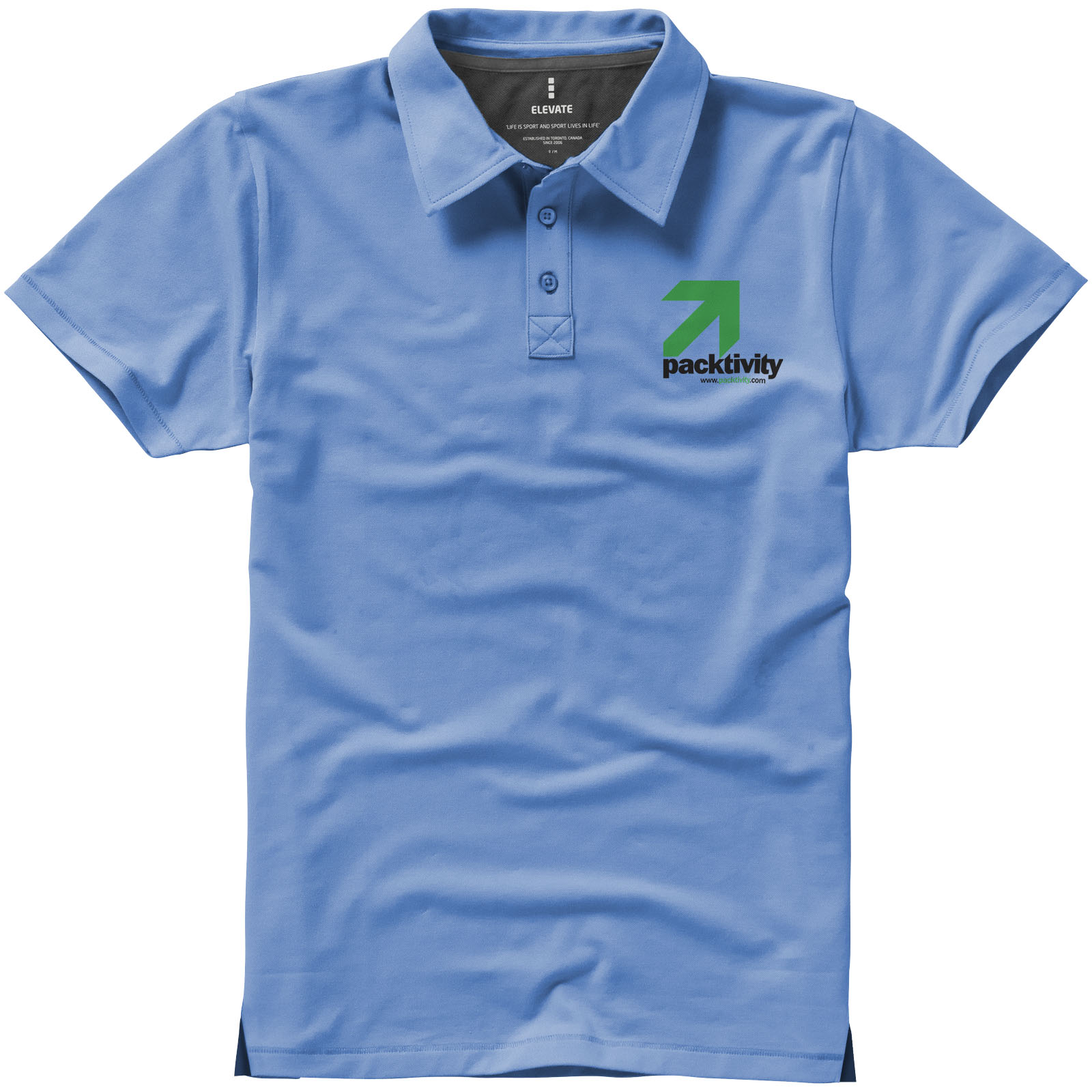 Polo de manga corta elástico para hombre Markham