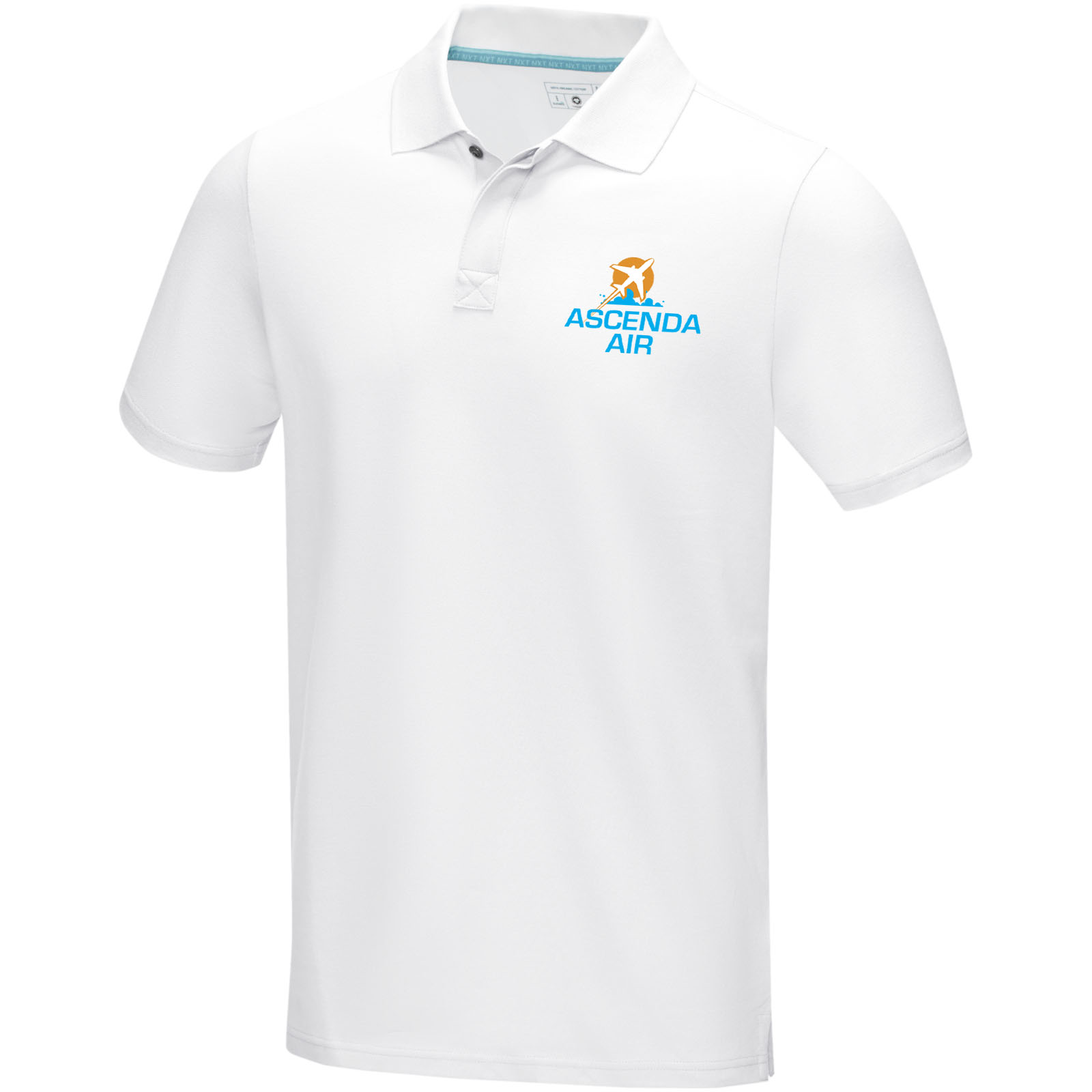 Polo orgánico de manga corta para hombre Graphite