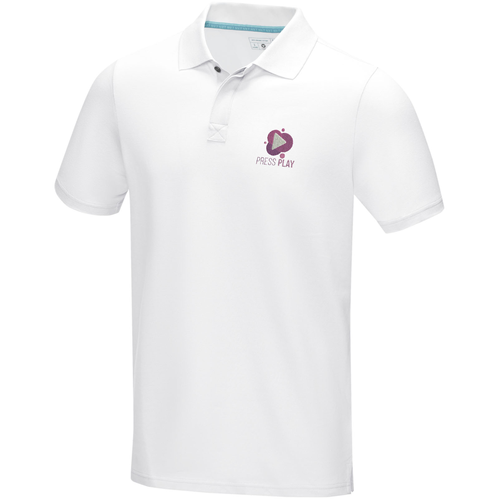 Polo orgánico de manga corta para hombre Graphite