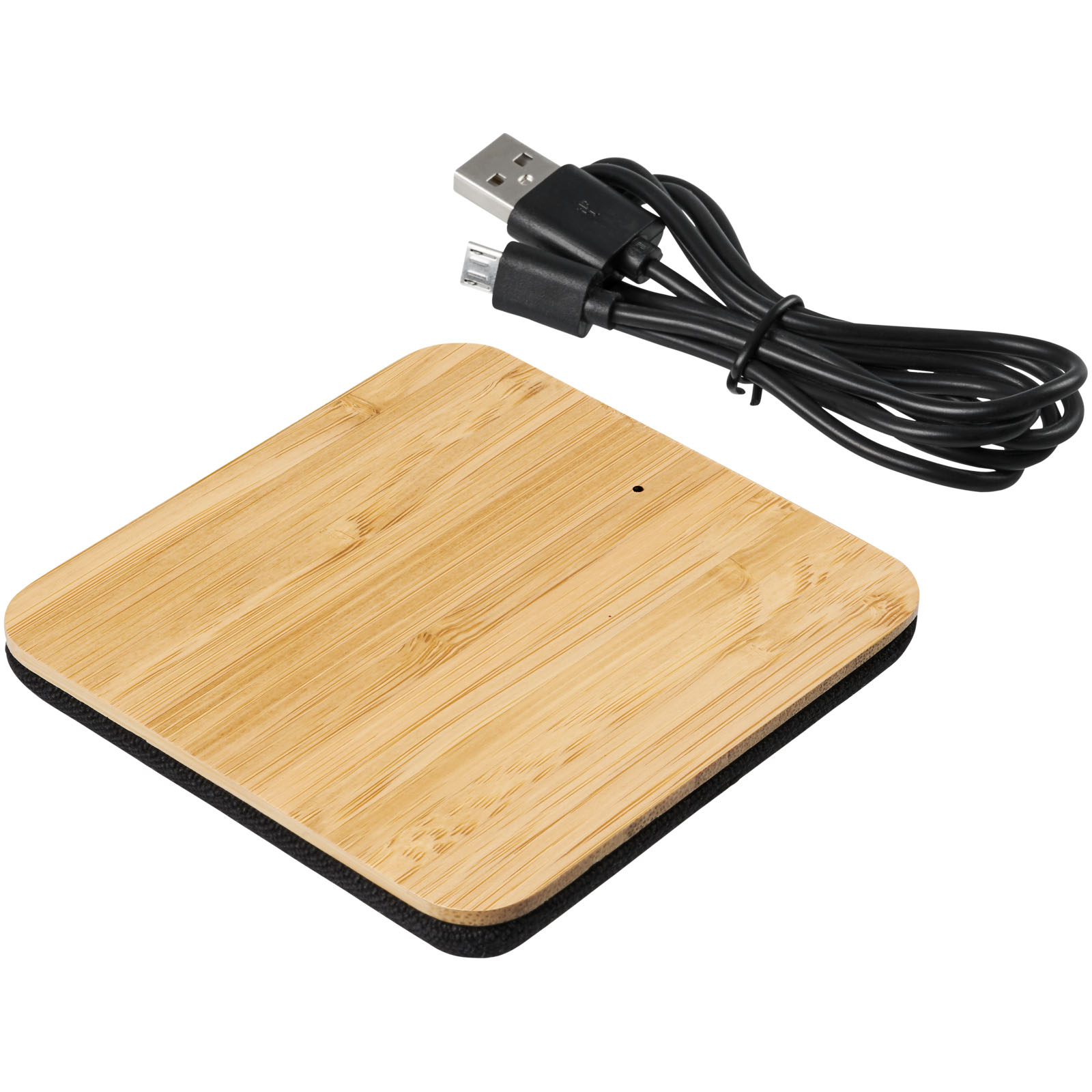 Base de carga inalámbrica de 5 W de hojas de bambú y tela Leaf