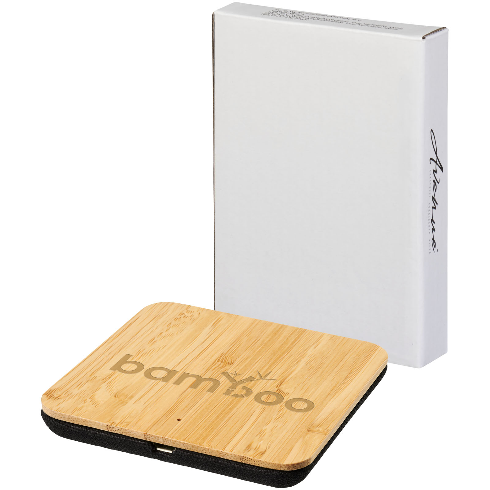 Base de carga inalámbrica de 5 W de hojas de bambú y tela Leaf