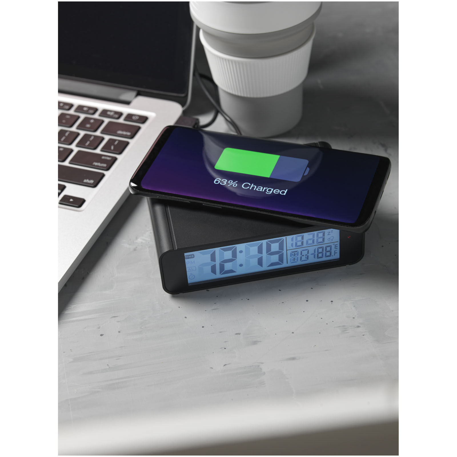 Reloj con base de carga inalámbrica de 5 W Seconds