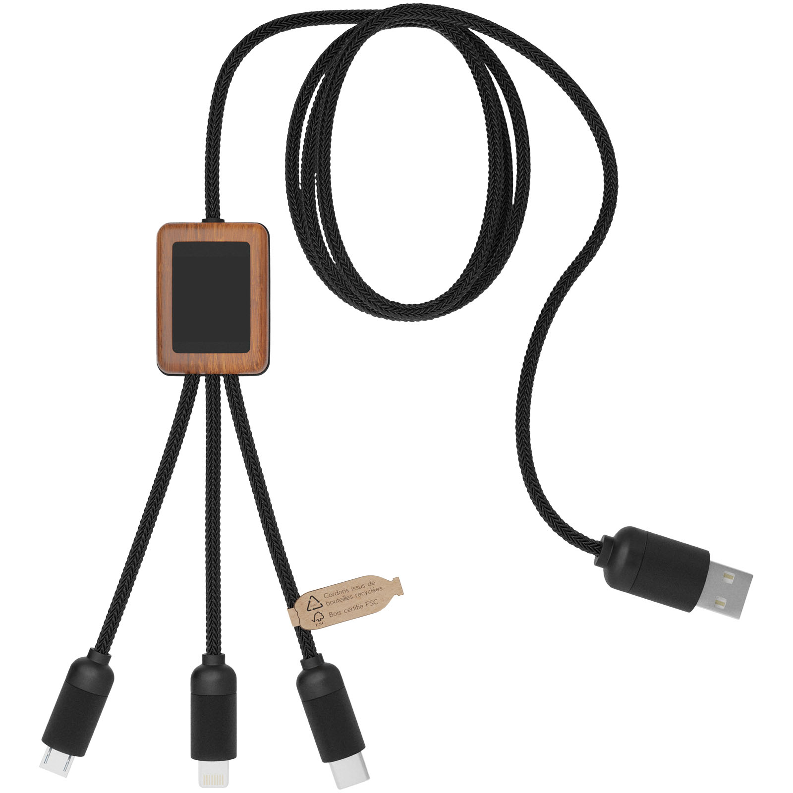 Cable de bambú 3 en 1 SCX.design C29