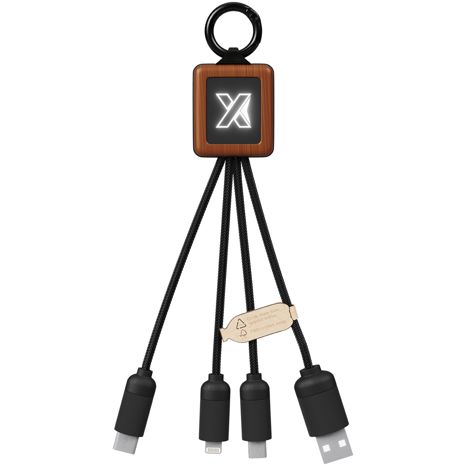 SCX.design Cable de madera de 20 W FSC fácil de usar C-19
