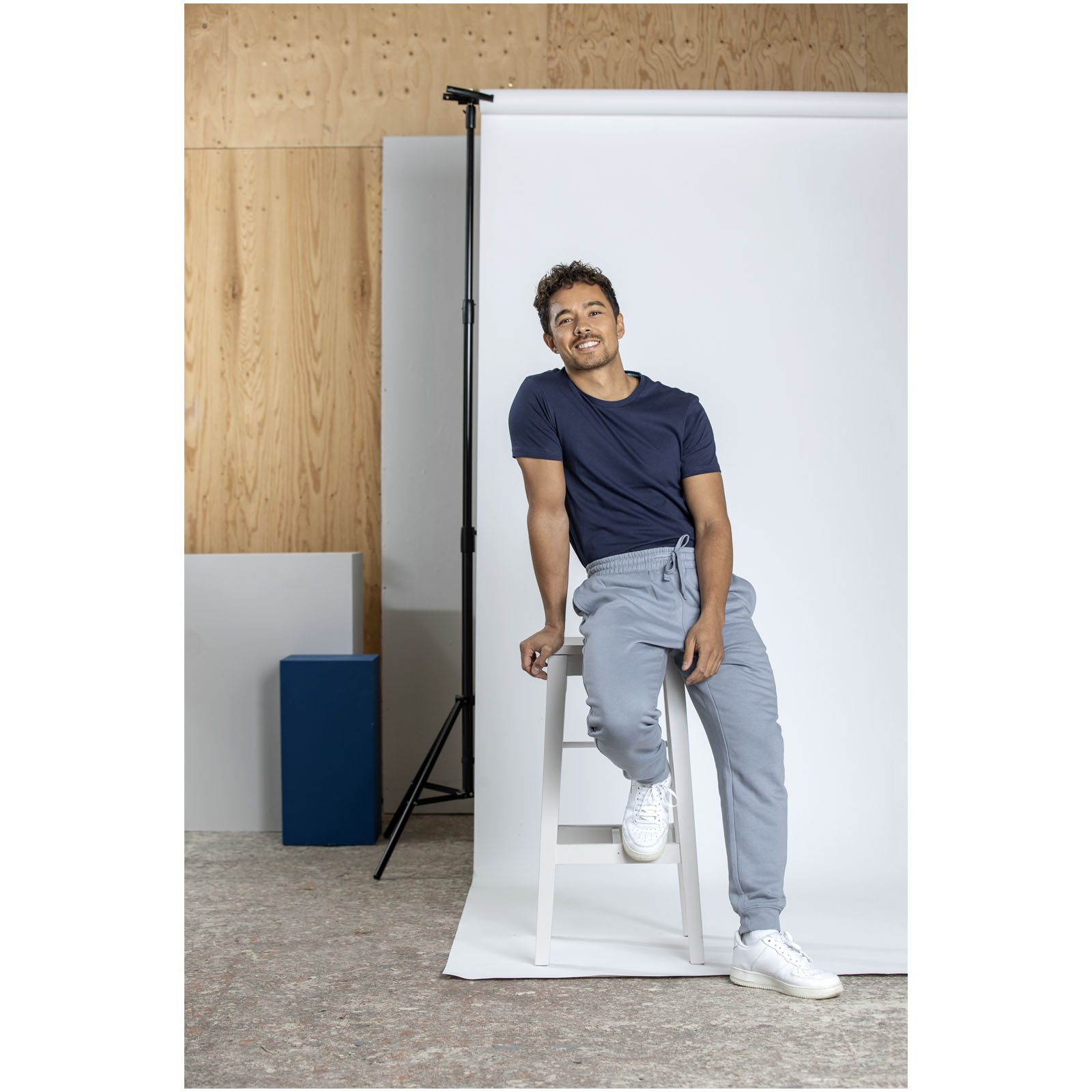 Camiseta orgánica de manga corta para hombre Azurite