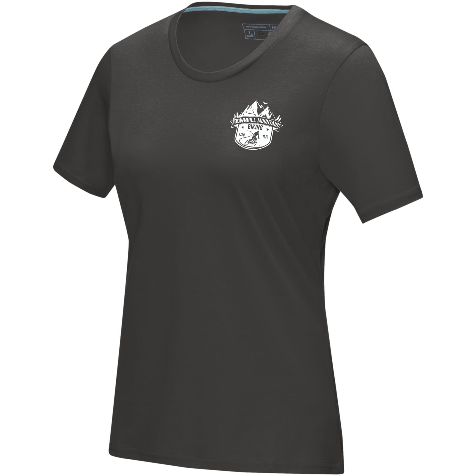 Camiseta orgánica de manga corta para mujer Azurite