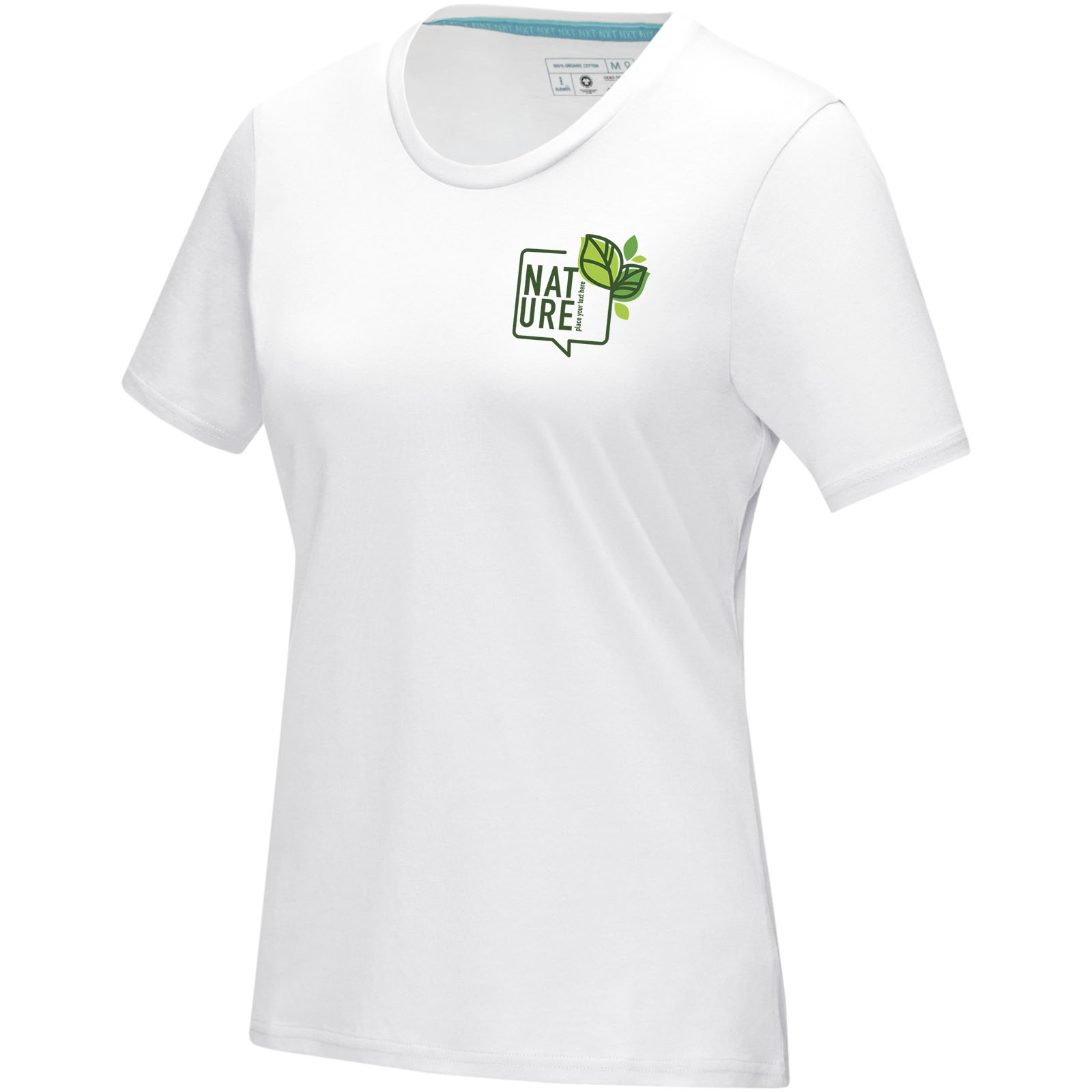 Camiseta orgánica de manga corta para mujer Azurite