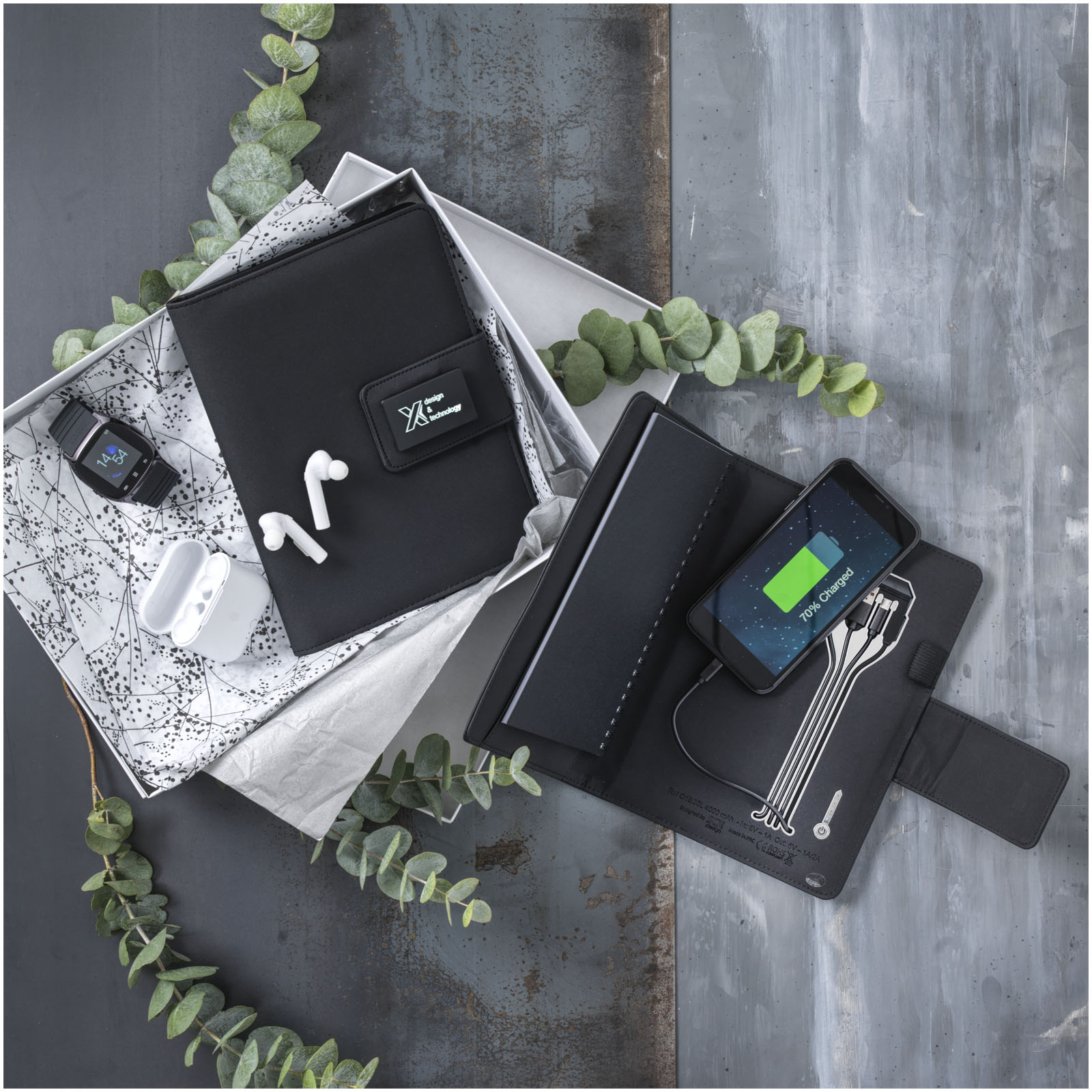 SCX.design O16 A5 notebook powerbank retroiluminado