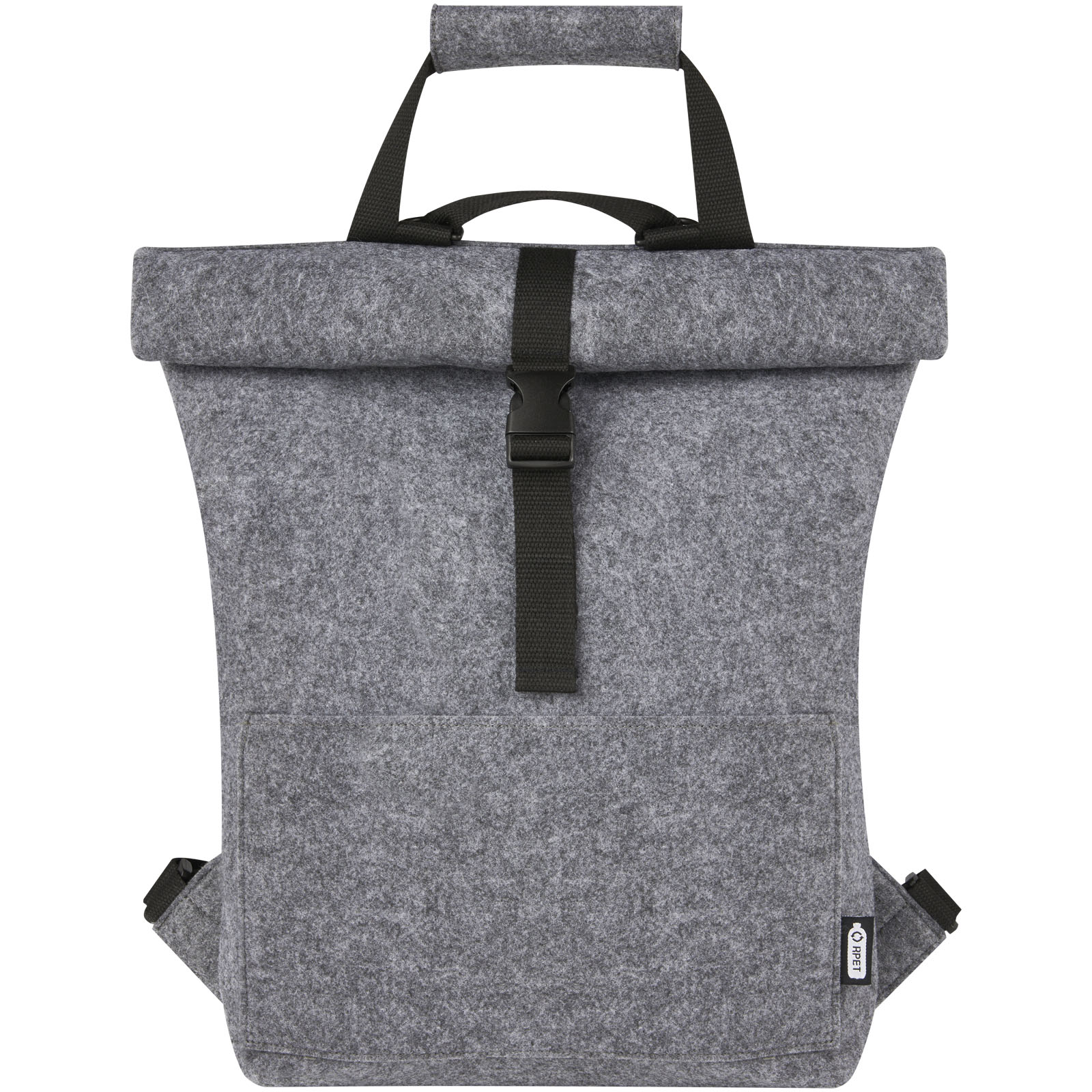 Bolsa para bicicleta enrollable de fieltro reciclado GRS de 13 L Felta