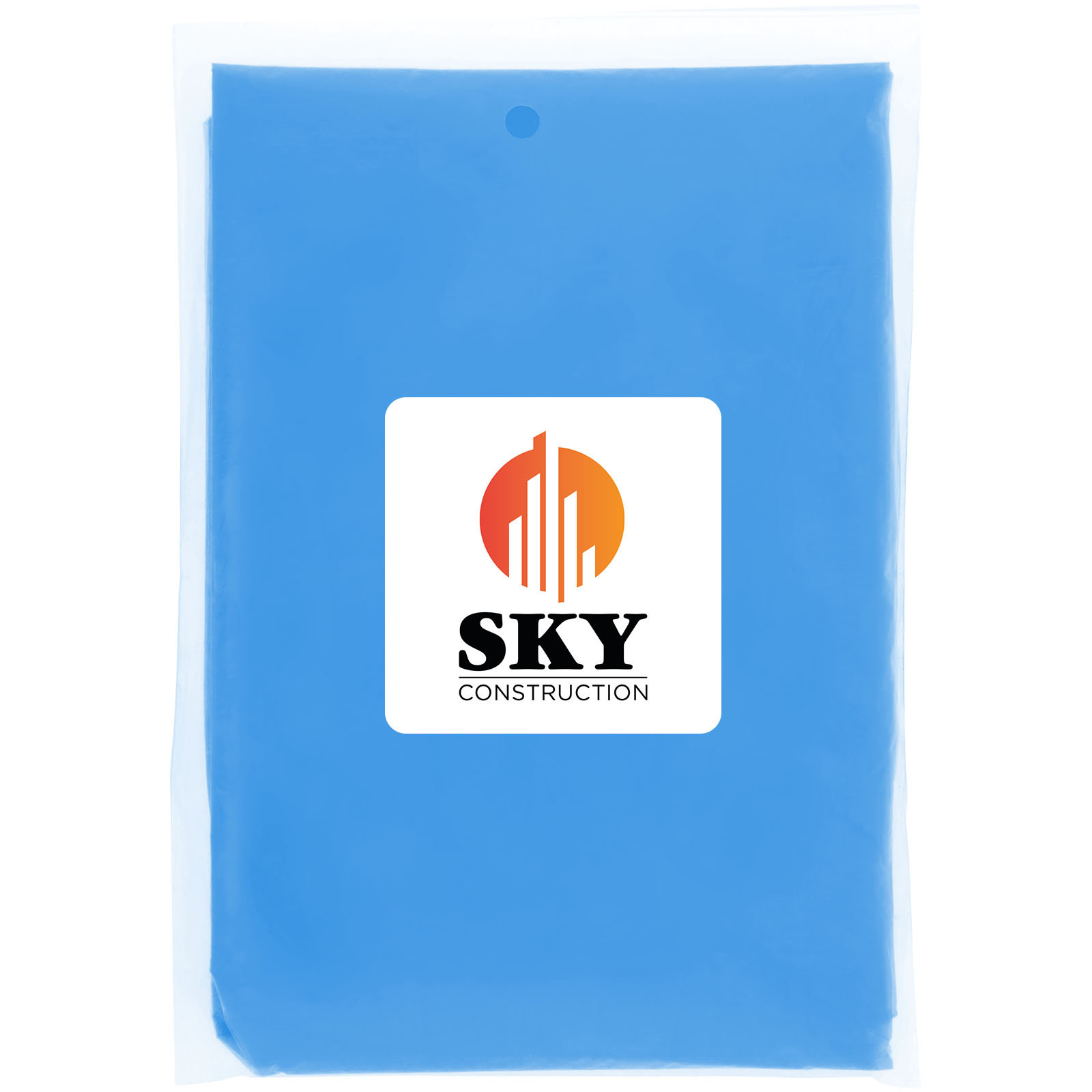 Poncho de lluvia desechable de material reciclado con bolsa de almacenamiento Mayan