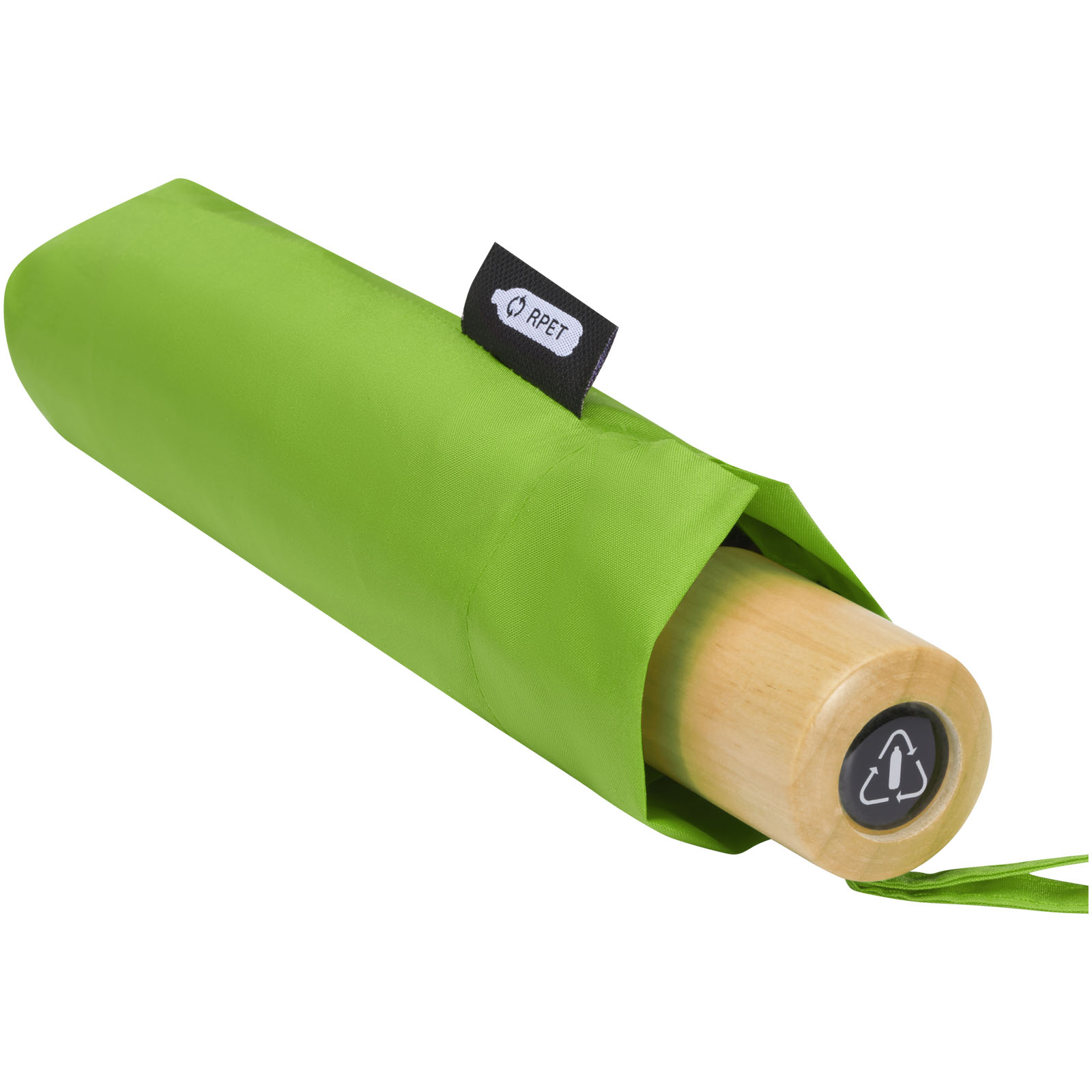 Paraguas plegable de 21 de PET reciclado resistente al viento Birgit