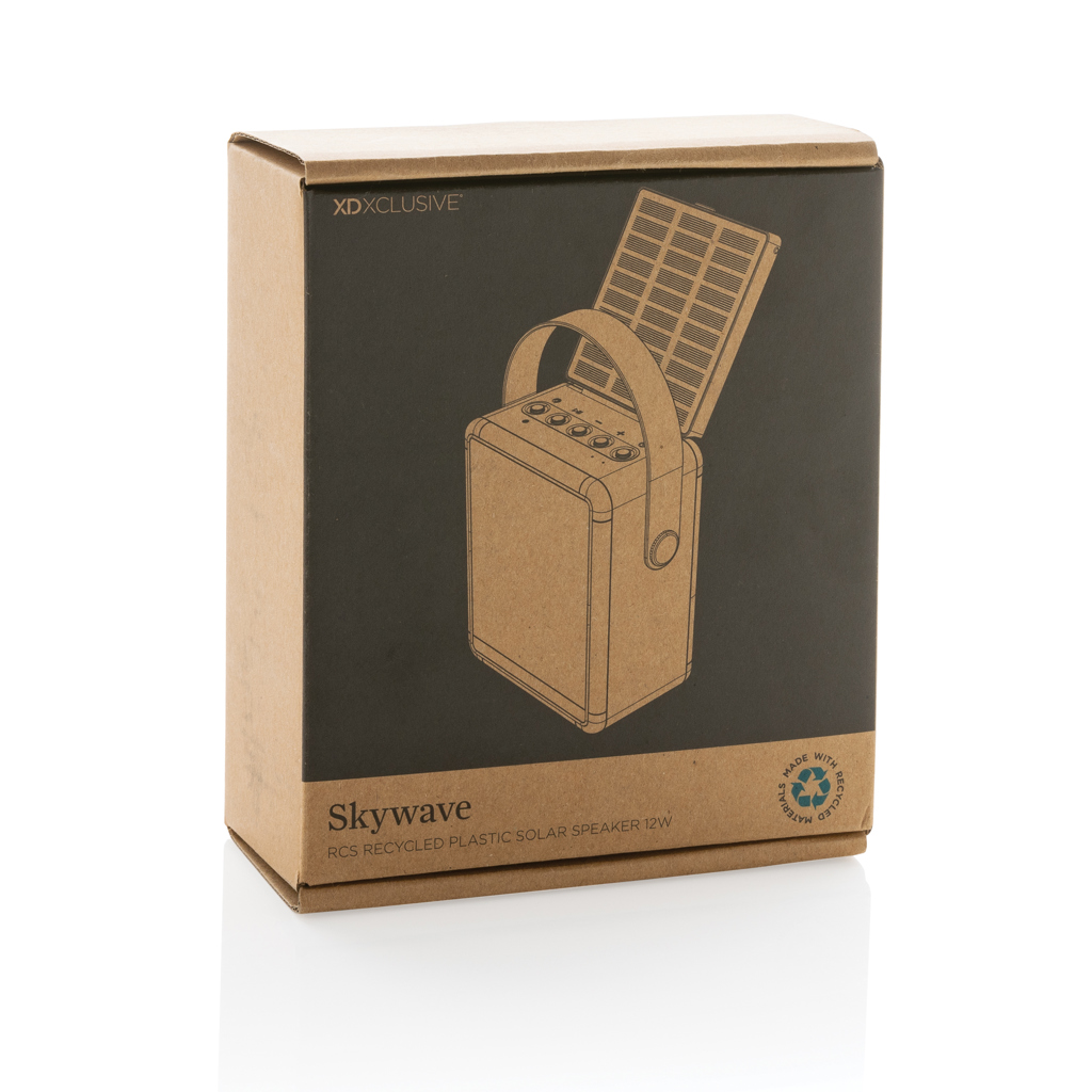 Altavoz solar 12W plástico reciclado RCS Skywave