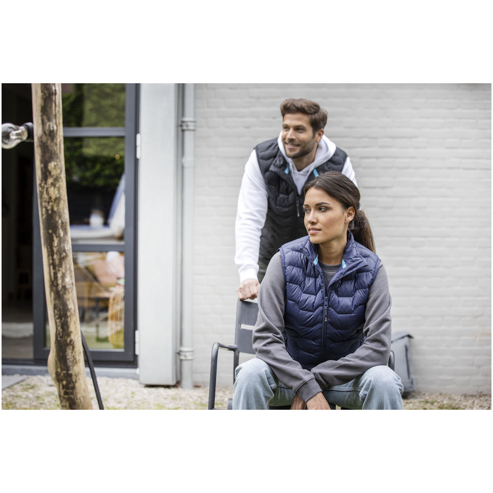 Chaleco aislante de material reciclado GRS para hombre Epidote