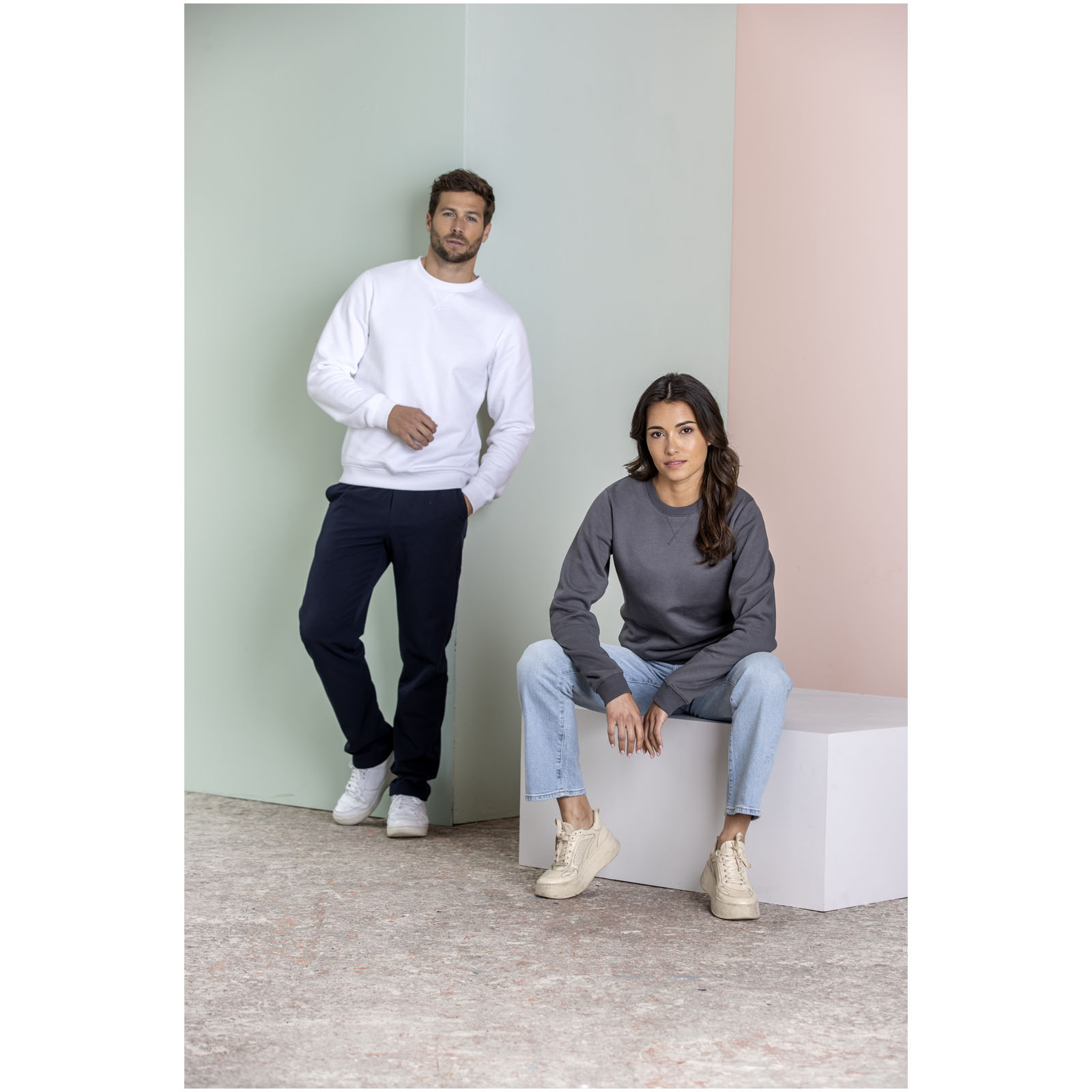 Jersey de cuello redondo orgánico para hombre Jasper