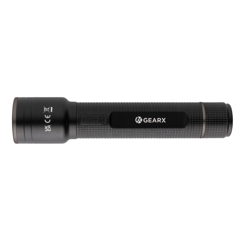 Linterna grande recargable USB Gear X RCS aluminio reciclado