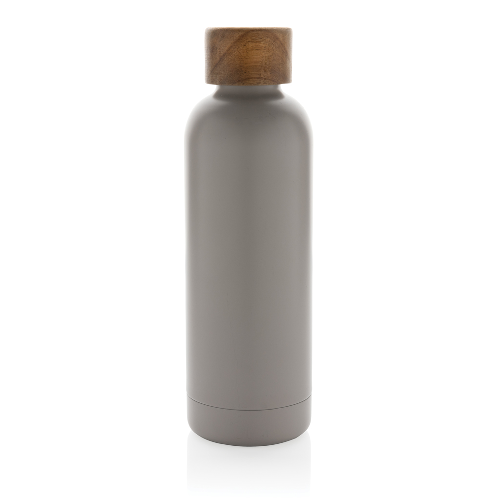 Botella Wood de acero inoxidable reciclado certificado RCS