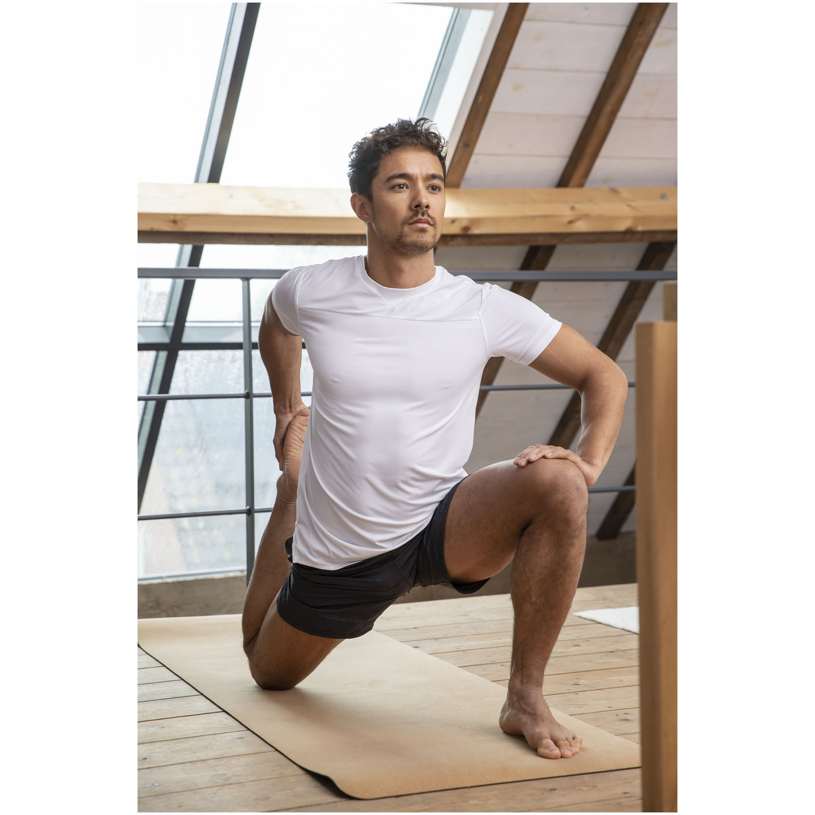 Camiseta Cool fit de manga corta para hombre en GRS reciclado Borax