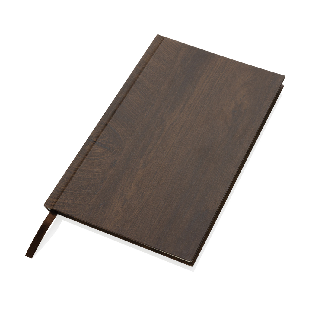 Libreta A5 con estampado de madera Kavana