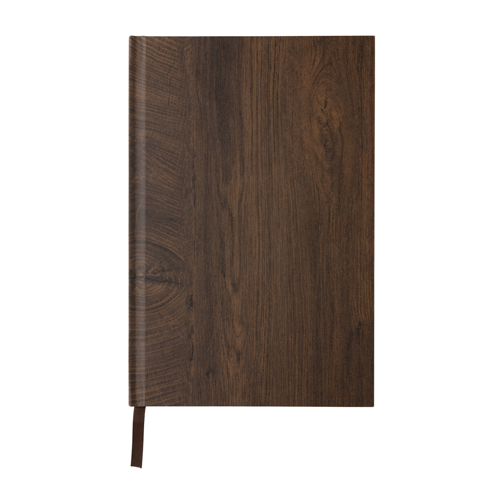Libreta A5 con estampado de madera Kavana