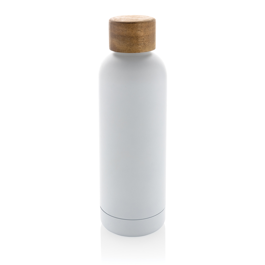 Botella Wood de acero inoxidable reciclado certificado RCS