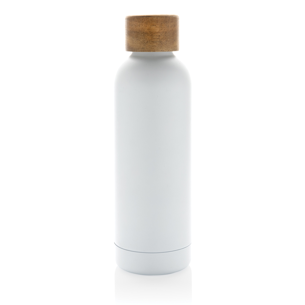 Botella Wood de acero inoxidable reciclado certificado RCS