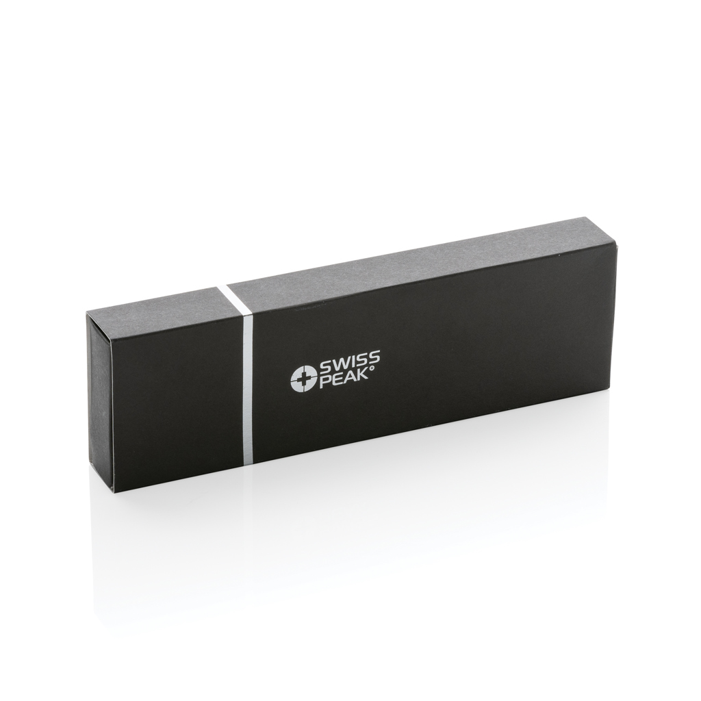 Set bolígrafos Cedar aluminio reciclado RCS Swiss Peak