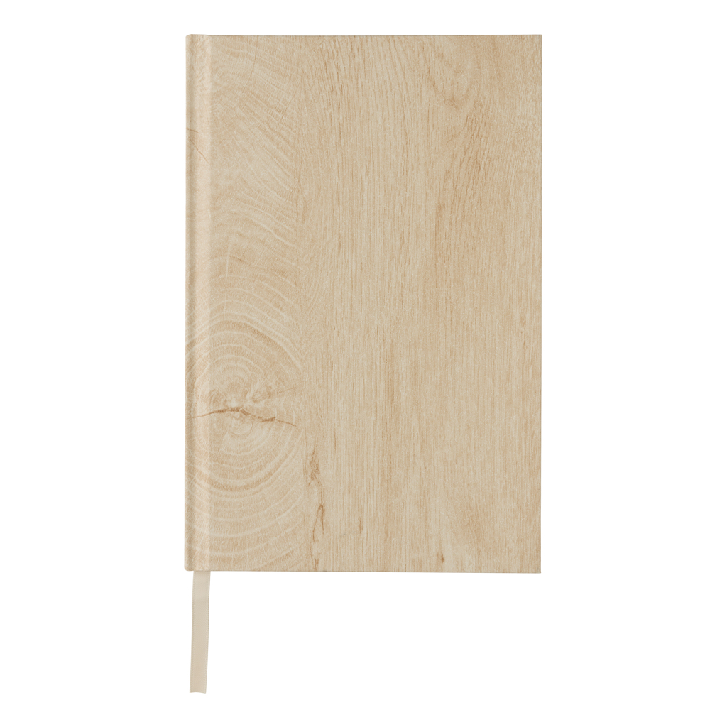 Libreta A5 con estampado de madera Kavana
