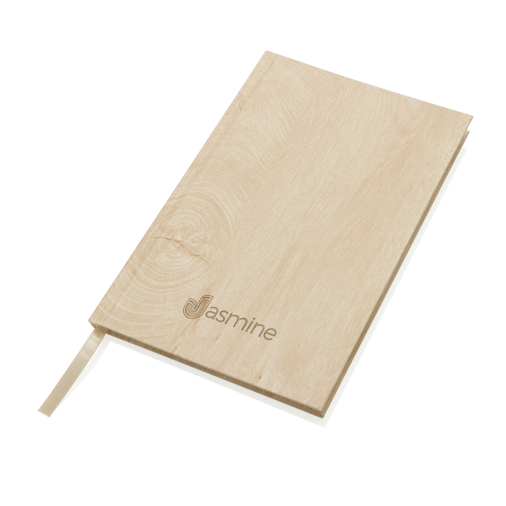 Libreta A5 con estampado de madera Kavana