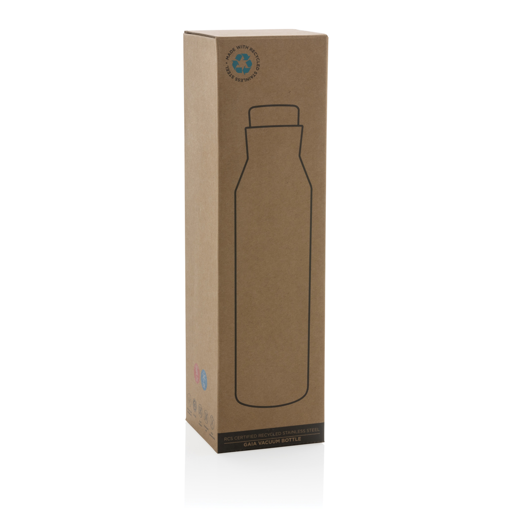 Botella al vacío acero inoxidable reciclado certificado RCS