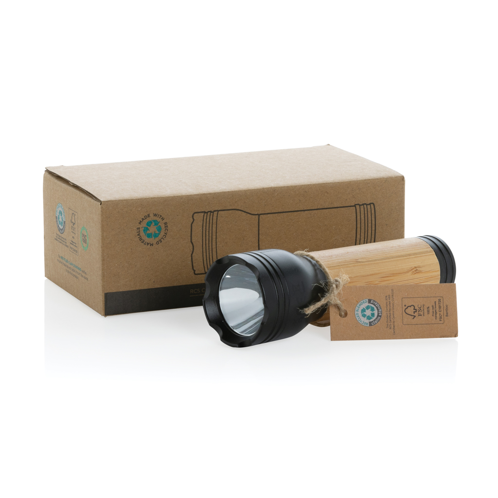 Linterna Lucid 3W RCS reciclado y bambú certificado RCS