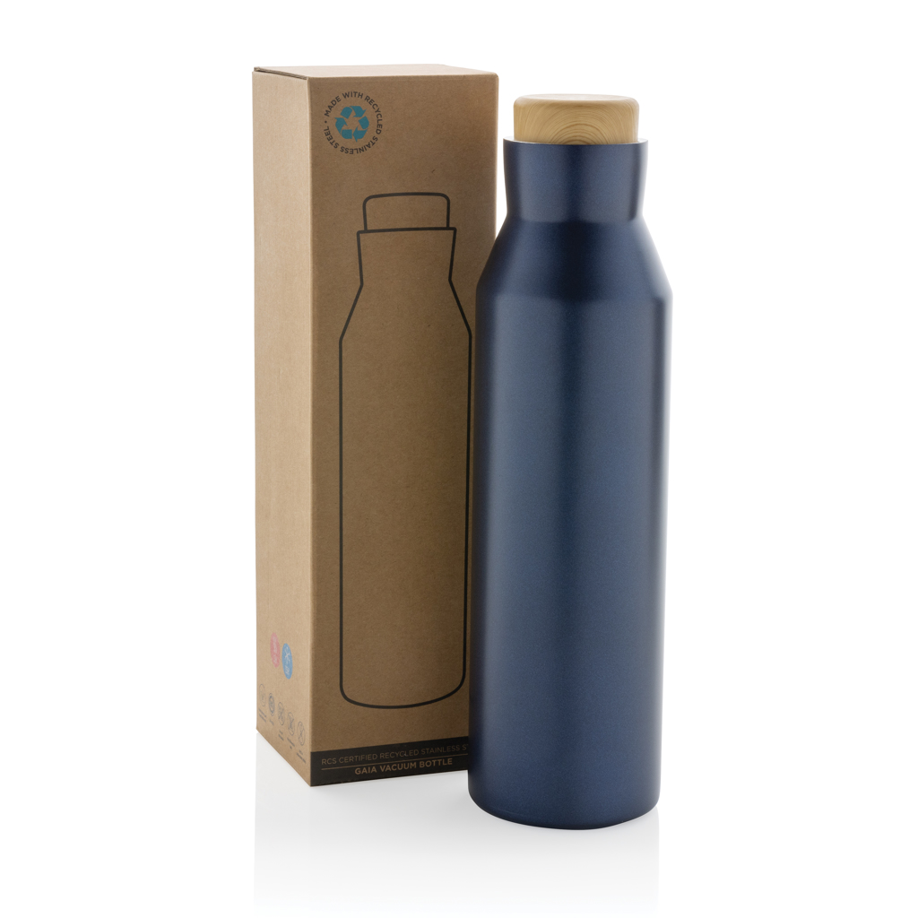 Botella al vacío acero inoxidable reciclado certificado RCS