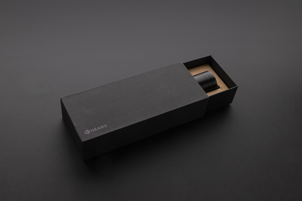 Linterna resistente recargable USB de aluminio reciclado RCS
