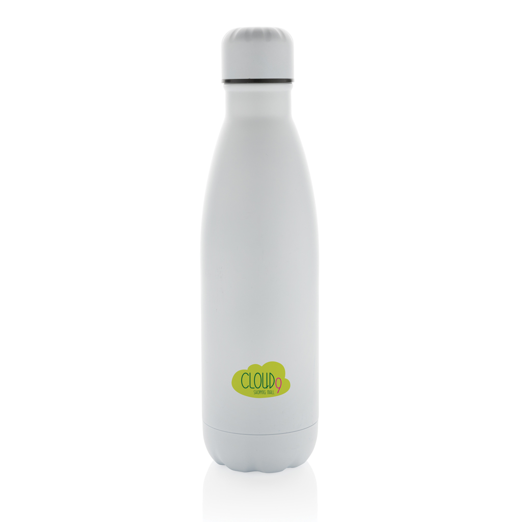 Botella Eureka de pared simple de acero y certificación RCS