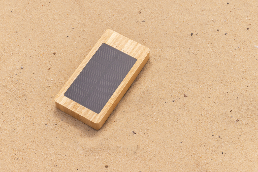 Batería solar de bambú Sunwick 10.000 mah