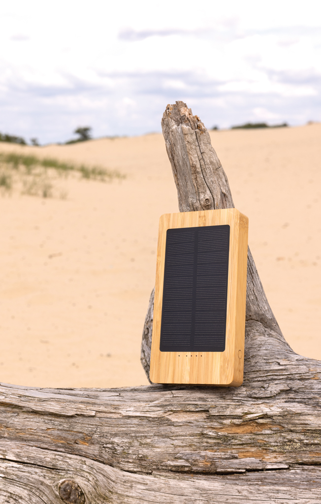 Batería solar de bambú Sunwick 10.000 mah