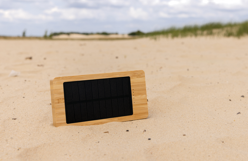 Batería solar de bambú Sunwick 10.000 mah