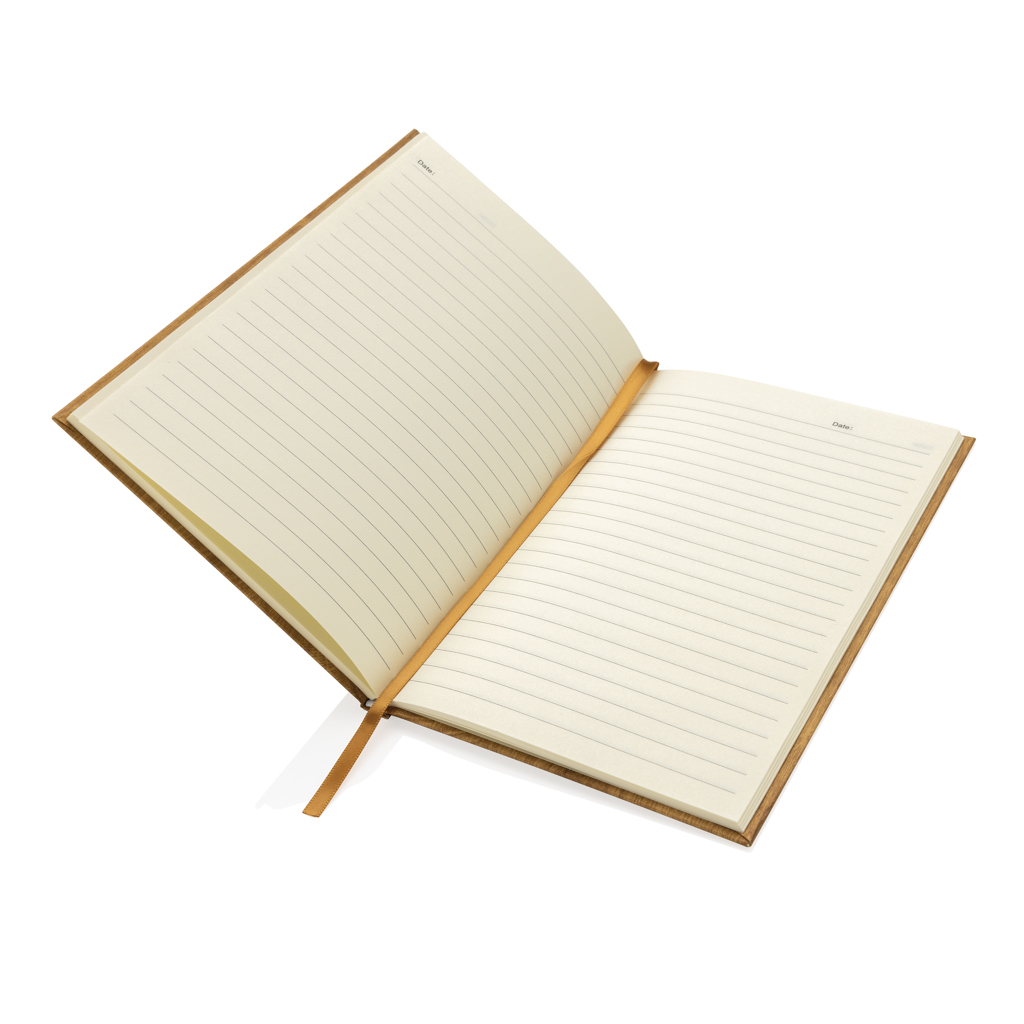 Libreta A5 con estampado de madera Kavana