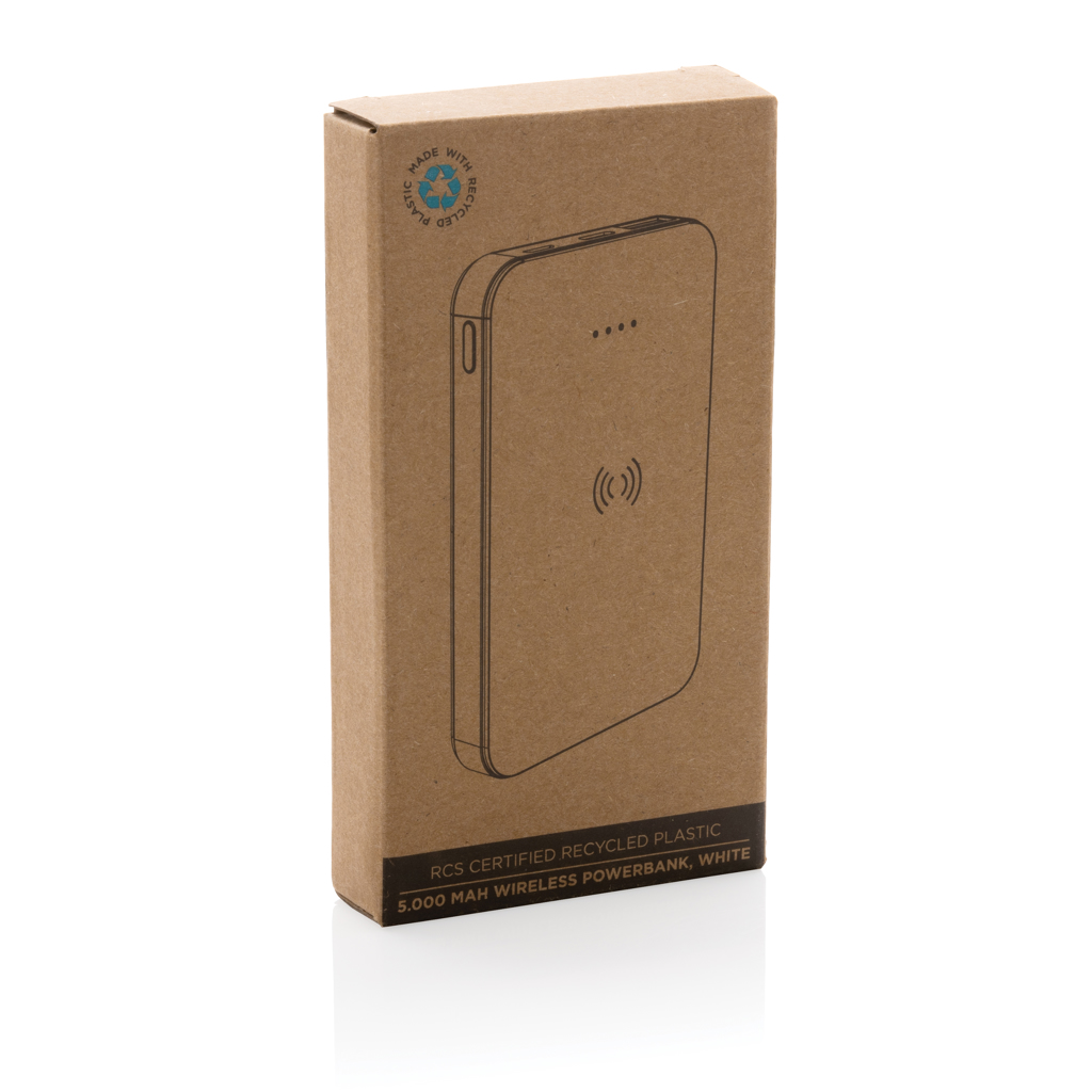 Batería inalámbrica 5W plástico RCS reciclado 5.000 mAh