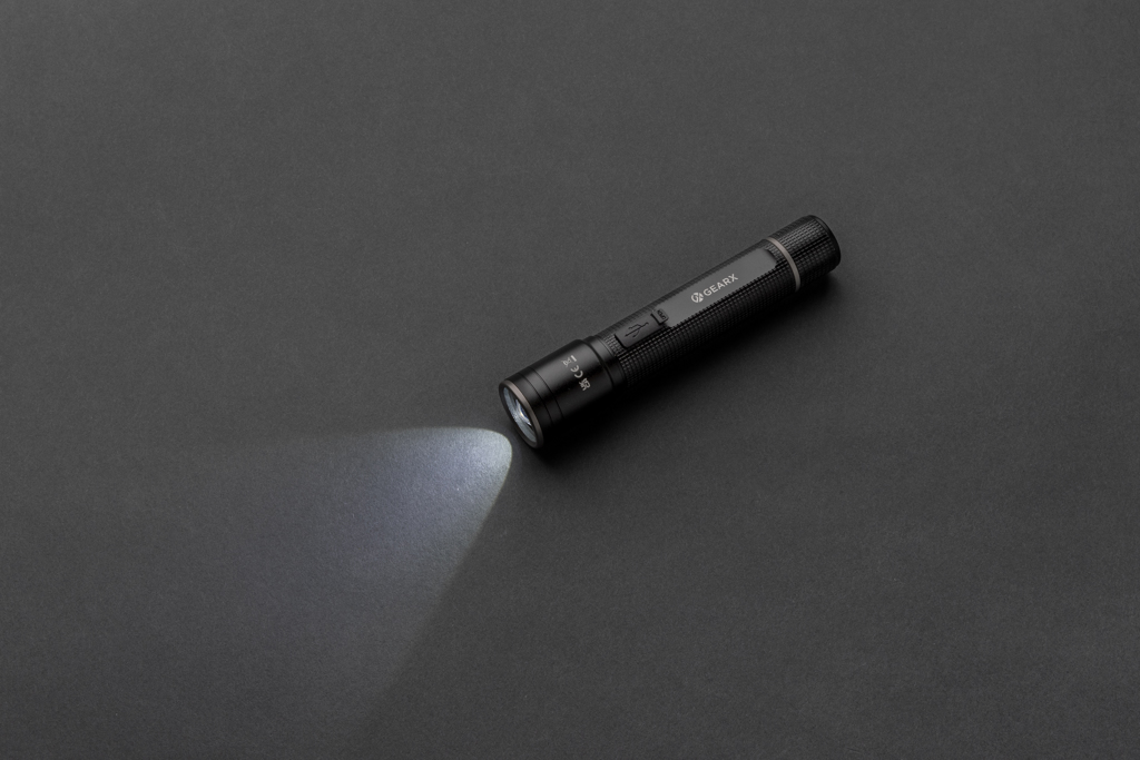 Linterna recargable USB Gear X RCS de aluminio reciclado