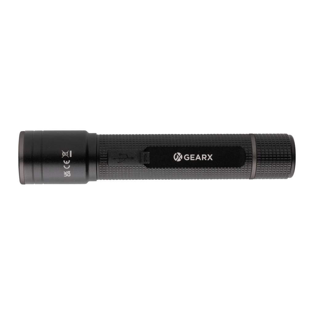 Linterna recargable USB Gear X RCS de aluminio reciclado