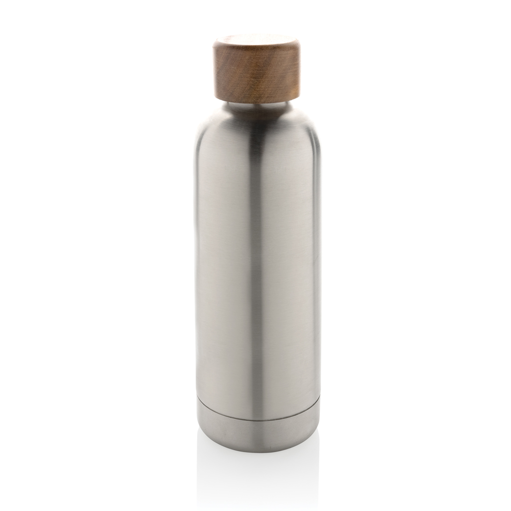 Botella Wood de acero inoxidable reciclado certificado RCS