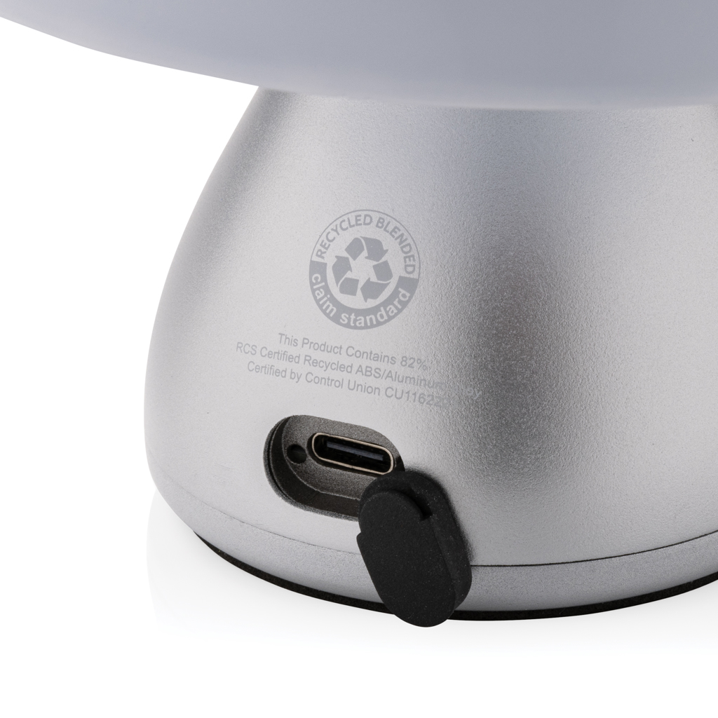 Lámpara mesa Luming recargable USB reciclado RCS